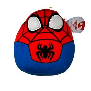 Spiderman Squishmallow Marvel Spidey And His Amazing Friends Plush 8' Pillow NWT